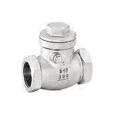 Screwed End Stainless Steel Check Valve ,  Swing Type Check Valves 1/2 - 3 Inch
