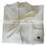 Hotel/Home/Hospital White Waffle/terry Bathrobe thumbnail-1