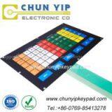 Large keypad embossed buttons membrane switch manufacturer