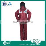 Newest red pvc rain jacket