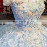 LS00385 off Shoulder Light Blue Carnival Theme Evening Gowns in India Cocktail Party Dress thumbnail-3