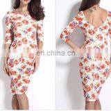 Body Shaped Elegant Hollow Out Dress thumbnail-4