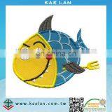 Cute fish applique patch, kids garment accessory embroidery patch