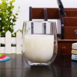 Heat Resistant High Borosilicate Clear Egg Shape Double Layer Glass Coffee Cup With Lid for Tea and Coffee Drinking thumbnail-5