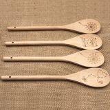Wooden Spoons,Made of Chinese Cherry,with Laser Printing thumbnail-3