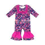 Ruffle Bodysuit Girls Clothing Boutique Tie Dye Romper thumbnail-2