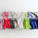 Close Out One Dollar Summer Custom Logo Modal Sleeveless Black for Girls Spaghetti Basic Crop Top thumbnail-3