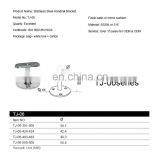 Removable Floor Mouted Flange Hanrail Bracket Stair Railing Stainless Steel Round Tube Support thumbnail-4