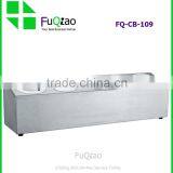 5 Compartments Single Line Plastic Stainless Steel Cutlery Holder for Hotel thumbnail-1