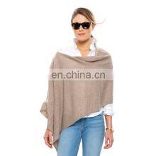 Loose Knit Women Fashion Cashmere Poncho Wrap Pattern Style thumbnail-1