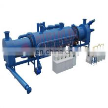 Hot Air Flow Continuous Rotary Biochar Pyrolysis Carbonization Stove Bio Carbon Charring Furnace Charcoal Making Machine