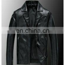 2022 Arrival Unisex Design Color Block Men Genuine Leather Jacket Custom High Quality Men Leather Jacket thumbnail-2