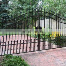 Galvanized Steel Fence Metal Door Casting Iron Wrought Iron Gate thumbnail-2