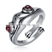 Fashion Frog Ring Frog Open Ring Men Retro Punk Animal Figure Ring Fashion Party Bohemian Hip Hop Jewelry