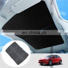 2022 New Car Sunshade for Model Y Top Glass Roof Sunshade of Tesla Accessories Customized Sunroof Blind Model Y 4pcs Set thumbnail-1