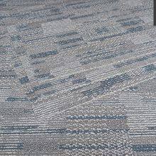 Carpeted PVC Floor Outlet LVT Floor 2mm Square Stone Plastic Floor Tile Imitation Carpet Grey Floor Glue