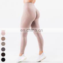 High Stretch Workout Wear No Front Seam Sports Leggings Scrunch Butt High Waist Gym Fitness Pants Seamless Yoga Leggings thumbnail-1