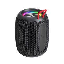 2024 New Products Outdoor IPX 6 Waterproof Colorful LED Light Fabric Bluetooth 5.3 Wireless Speaker thumbnail-4