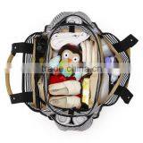 Fashion Stripe Mummy Bag Cotton Canvas Nappy Baby Diaper thumbnail-2