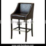 BC-053 Vintage High End Genuine Leather Bar Stool thumbnail-1