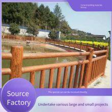 High-strength Cement Guardrails for River Channels and Dams, Precast Concrete Imitation Wood and Stone Fences, and Imitation Bark Handrails for Parks thumbnail-3