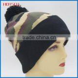 High Quality Custom Camo Pom-pom Beanie Manufacturers thumbnail-2