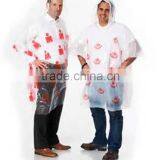 Emergency Lightweight With Hood Plastic Outdoor Rain Poncho thumbnail-5