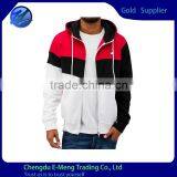 Custom New Design Splicing Men's Plain Winter Warm Hoodie thumbnail-1