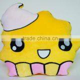 Emoji Smiley Emoticon Yellow Pillow, Plush Emoji Cake Pillow,Emoji Pillows Cushions thumbnail-1