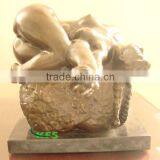 Bronze Nude Woman Lying Sculpture