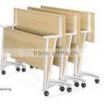 Latest Modern Design Moving Folding Frame Training Table With Wooden Top thumbnail-4