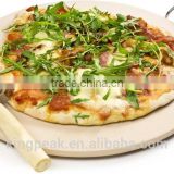 2015 Best Selling 33cm Pizza Stone Set With Heavy Duty Chrome Stand Includes Pizza Cutter/Non stick Pizza Pan