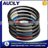 Black Steering Wheel Cover With Woodgrain Design thumbnail-2