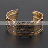 Technology 2016 Rose Gold Engraved Bracelet Stainless Steel thumbnail-3