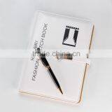 Fashion Printed Logo White Color pu Loose Leaf Organizer thumbnail-3