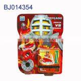 Funny Children Toy Plastic Kids Diy Block Warrior Battle Spinning Top Toy thumbnail-4