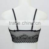 90% Viscose Deep Red Sheer Lace Cami Bra Sale thumbnail-5