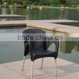 Outdoor Leisure Stackble Plastic Dining Coffee Shop Chair Aluminum Chair Leg YC081 thumbnail-3