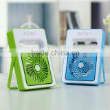 Summer Hot Sale Students Portable Mini Fan Built In Rechargeable Battery Table USB Fan thumbnail-3