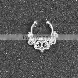 Alloy Charms Fake Septum Nose Ring Non Piercing Hanger Clip On Jewelry thumbnail-2