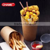 Disposable double PE coated paper chip cup