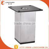 ABS Black Replacement Feet for Sofa Table Leg Adjustable Height Furniture Legs thumbnail-1