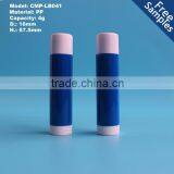 4g Lip Balm Stick Container , Twist up Lipstick Tube in Clear Color for Sale Quality Choice