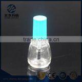 Hot Selling 6ml Round Glass Nail Polish Bottle With Colorful Cap and Brush thumbnail-2