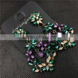 Luxury Water Drop Crystal Flower Stud Earrings Fashion Women Party Jewelry thumbnail-3