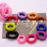 >>>2016 Top Selling Cheap Fashion Kids Plastic Telephone Wire Hair Ropes/ thumbnail-1