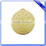 Promotional Advertising Brass Gold Round Custom Medal