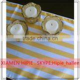 Wholesale Stripe Satin Yarn Table Runner for Party Decoration thumbnail-6