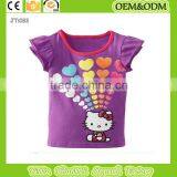 2015 T-shirt Kids Cotton Kids t Shirt Purple T-shirt Printing T-shirt Children's Clothes thumbnail-1