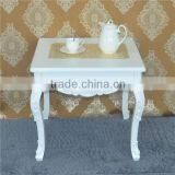 Rectangular Wood Mdf Living Room Furniture Center Adjustable Height White Coffee Table thumbnail-4